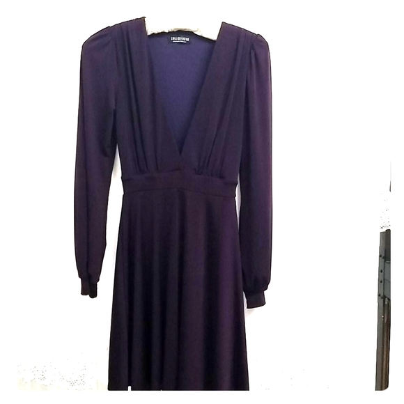 Plum Fashion Nova long sleeved short v-neck dress - Picture 4 of 8